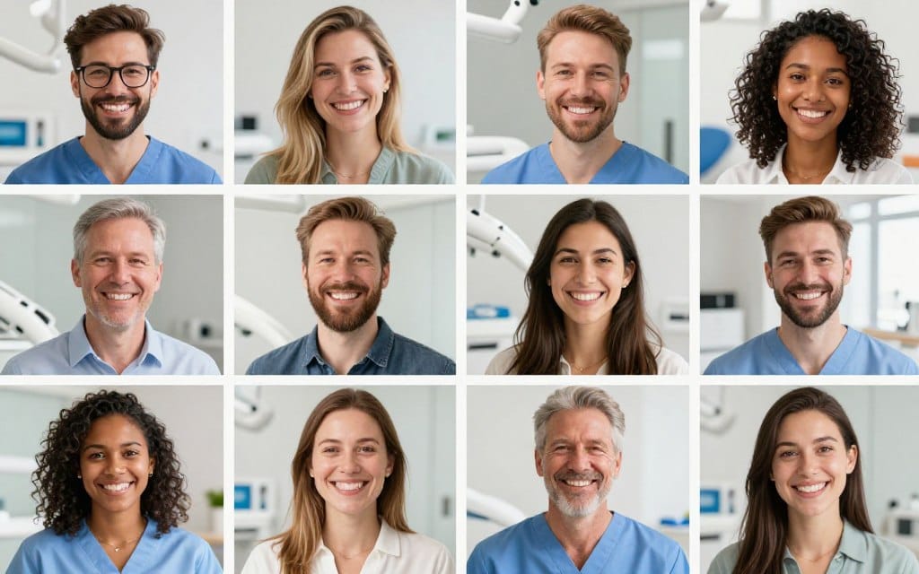 Happy patients with beautiful smiles after dental treatment in Sydney Happy patients with beautiful smiles after dental treatment in Sydney