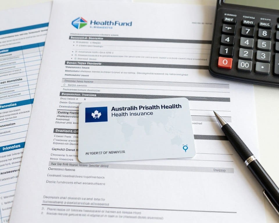 Health fund card and dental insurance paperwork