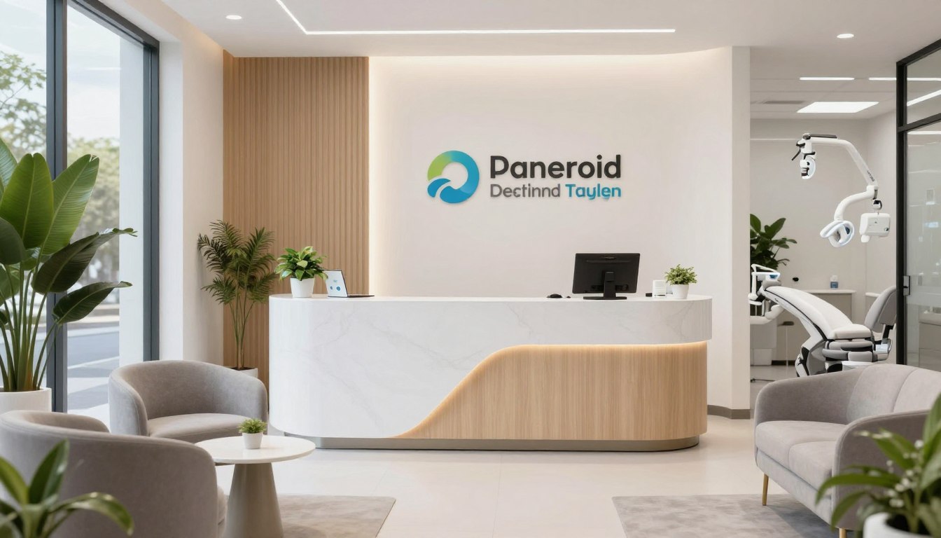 Modern dental clinic reception area in Parramatta Sydney showing comfortable waiting room