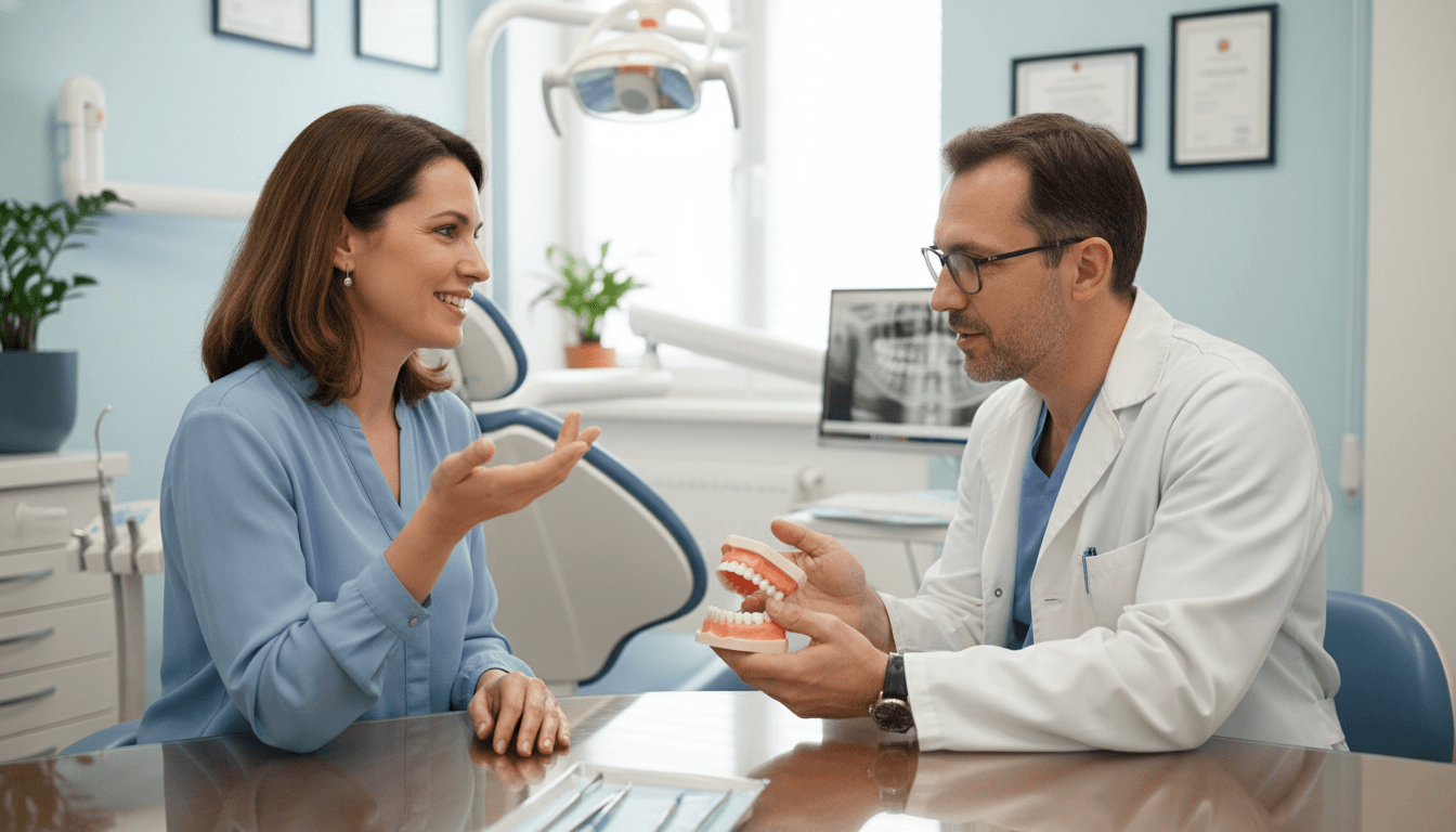 patient asking questions to dentist about wisdom teeth removal