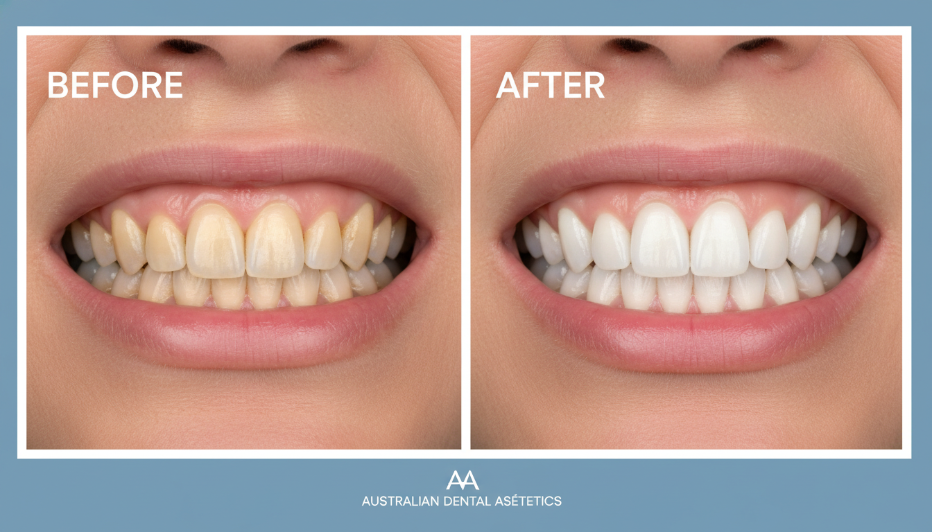Before and after teeth whitening results at My Smile Doctors Dentist Parramatta Before and after teeth whitening results at My Smile Doctors Dentist Parramatta