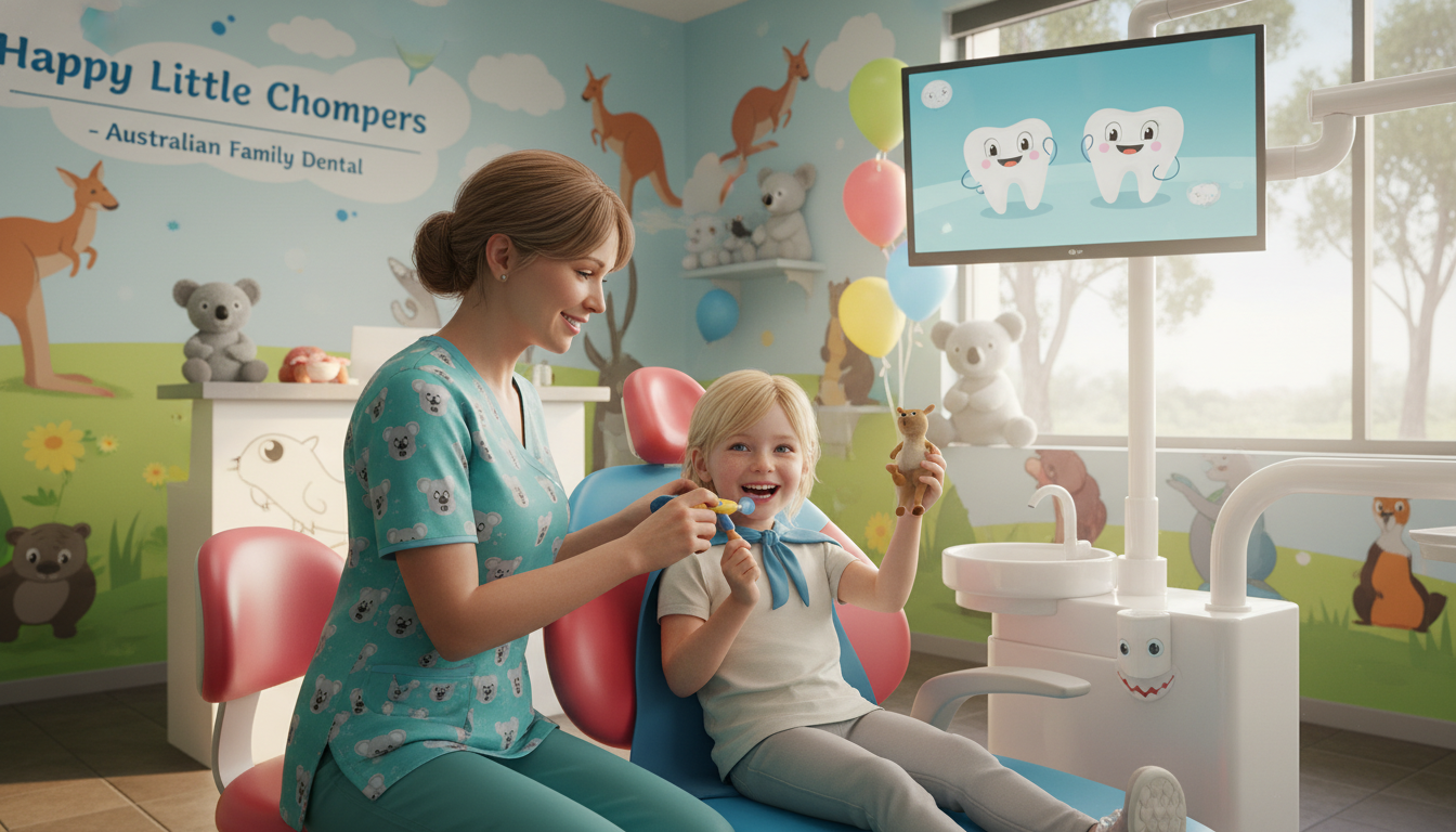 Child receiving friendly dental care at My Smile Doctors Dentist Parramatta Child receiving friendly dental care at My Smile Doctors Dentist Parramatta
