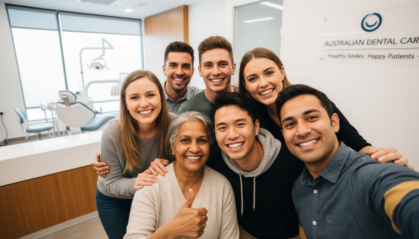 Happy patients smiling after treatment at My Smile Doctors Dentist Parramatta Happy patients smiling after treatment at My Smile Doctors Dentist Parramatta