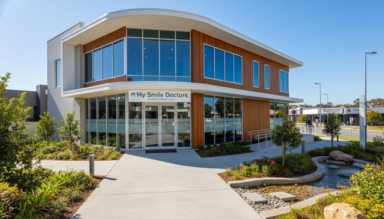 My Smile Doctors Parramatta modern dental practice exterior and welcoming reception area