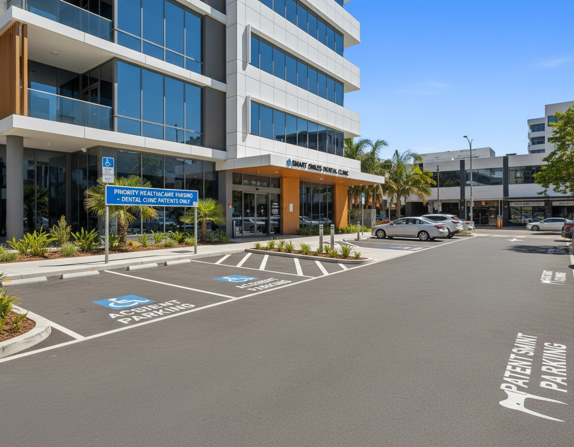 Parking area near My Smile Doctors Dentist Parramatta clinic Parking area near My Smile Doctors Dentist Parramatta clinic