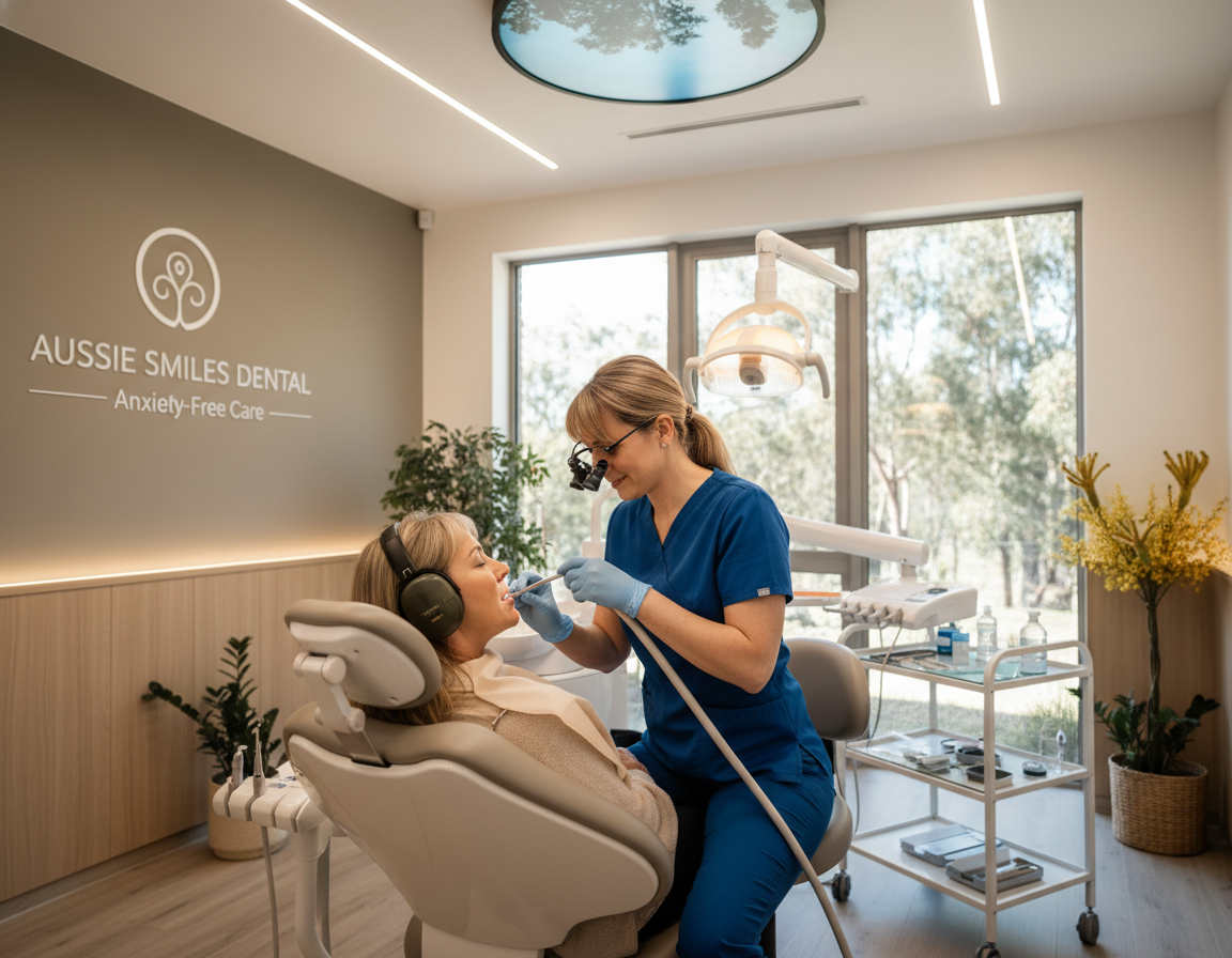 Relaxed patient receiving gentle dental care at My Smile Doctors Parramatta Relaxed patient receiving gentle dental care at My Smile Doctors Parramatta