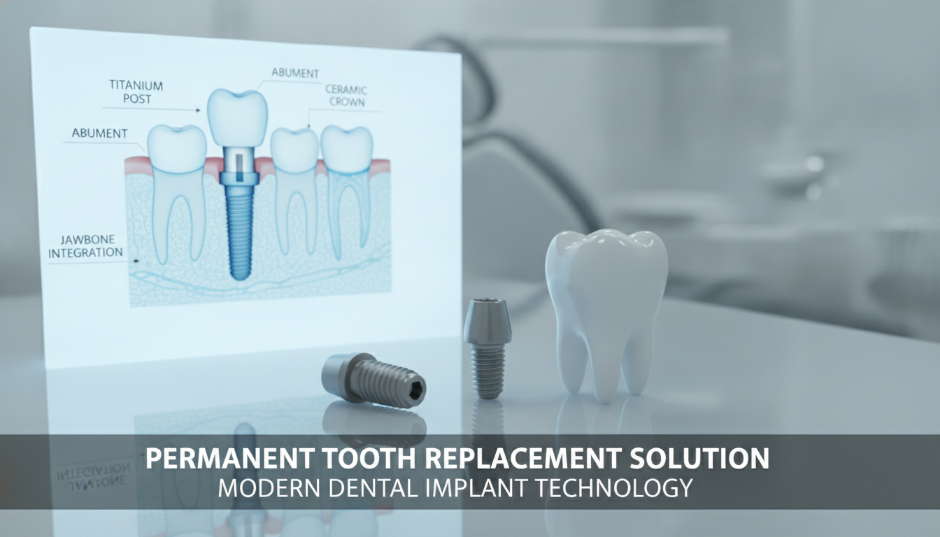 Dental implant procedure and permanent tooth replacement solution Dental implant procedure and permanent tooth replacement solution