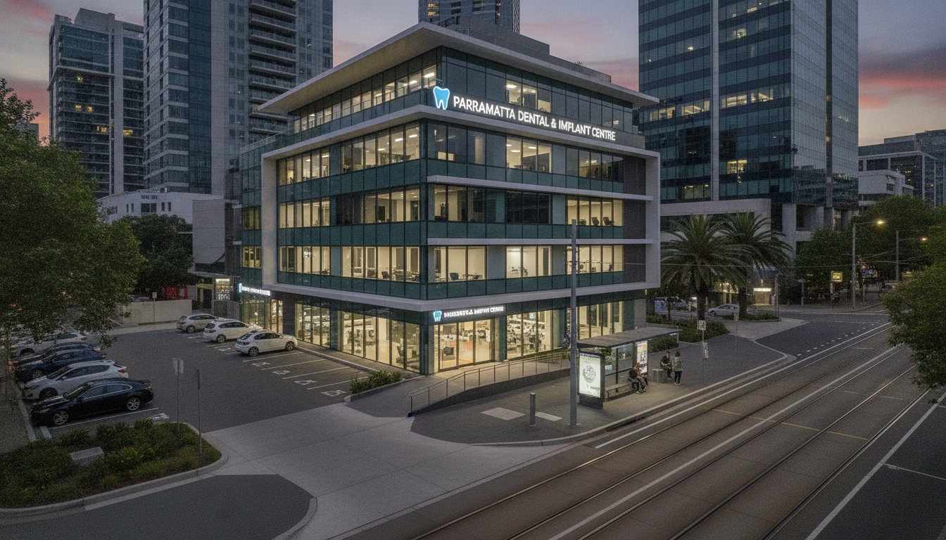 Parramatta CBD location showing convenient dental clinic access Parramatta CBD location showing convenient dental clinic access