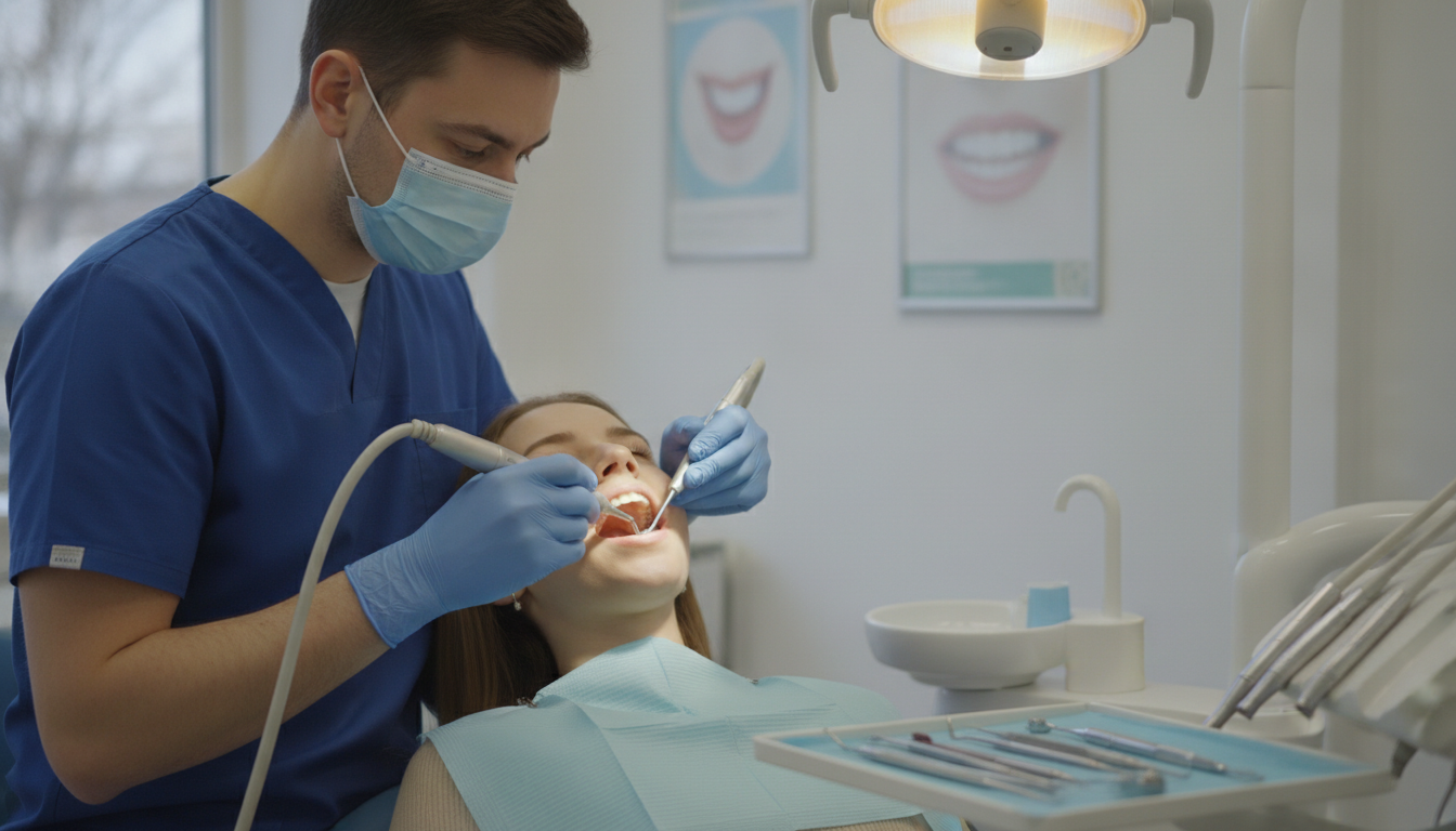 Preventive dental care examination and professional cleaning Preventive dental care examination and professional cleaning